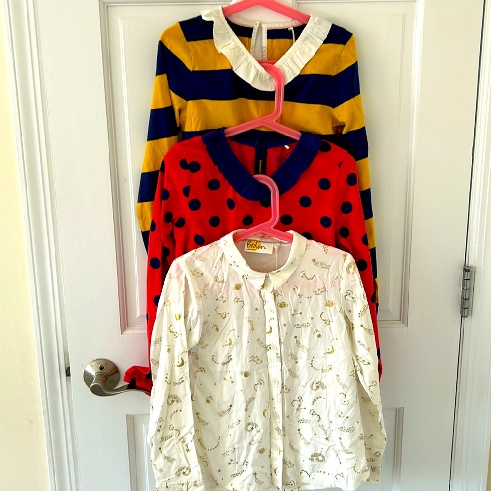 Mini Boden Kids Shirts - Striped, Polka Dot, and Printed